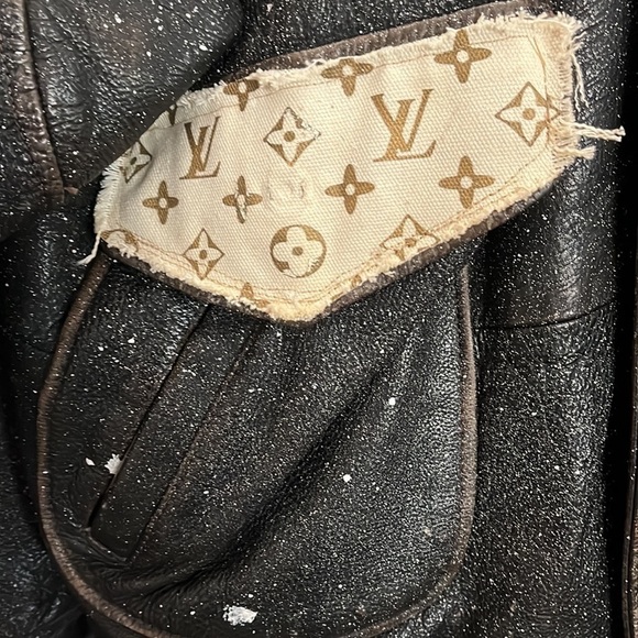 One of a Kind Louis Vuitton Leather Jacket Sz XL custom - Picture 5 of 7